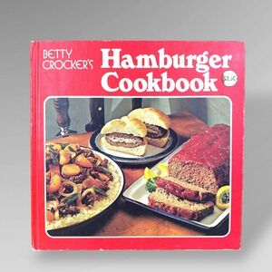 Betty Crocker Hamburger Cookbook 1973 Vintage Recipe Book First Printing